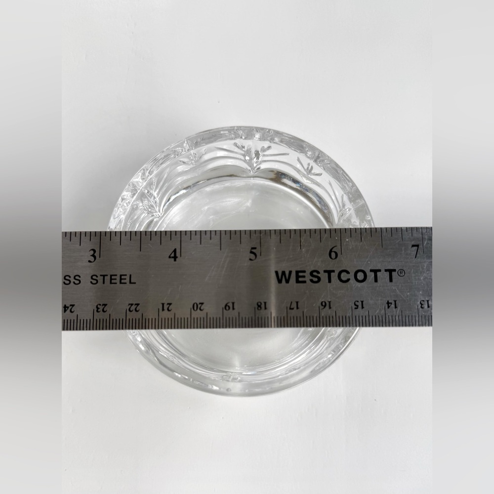 Vintage Fifth Avenue Crystal Round Candle Holder - Picture 3 of 10